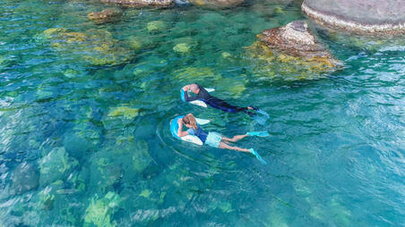 Plava plutača za snorkeling OLU 120