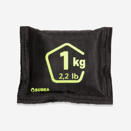 Lest de plongée sous-marine en grenaille de plomb souple de 1 kg