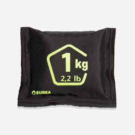 Olovené, ohybné závažie z granúl na potápanie 1 kg 