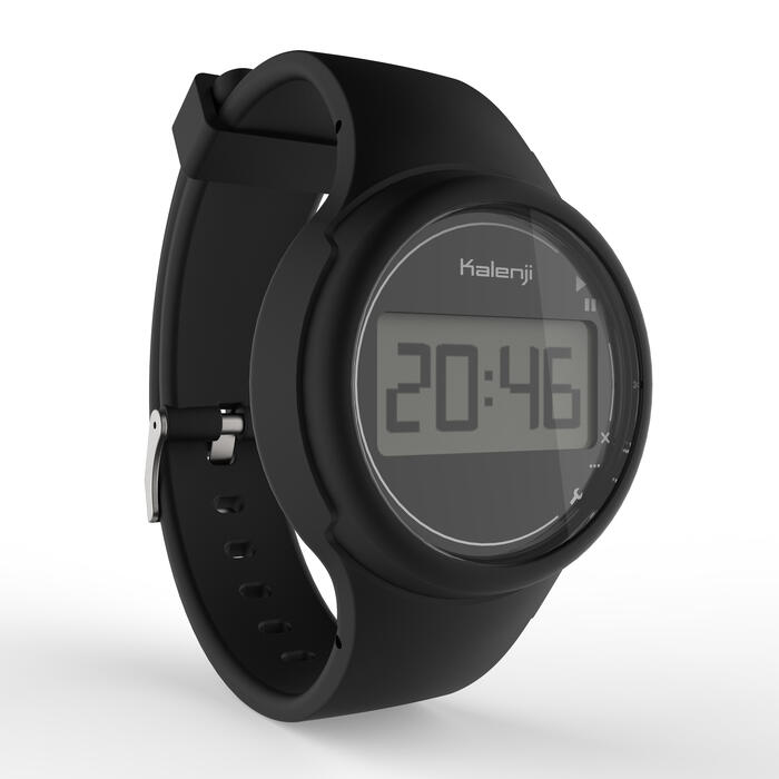 Kalenji Horloge met stopwatch dames/kinderen W100 S zwart Decathlon.nl