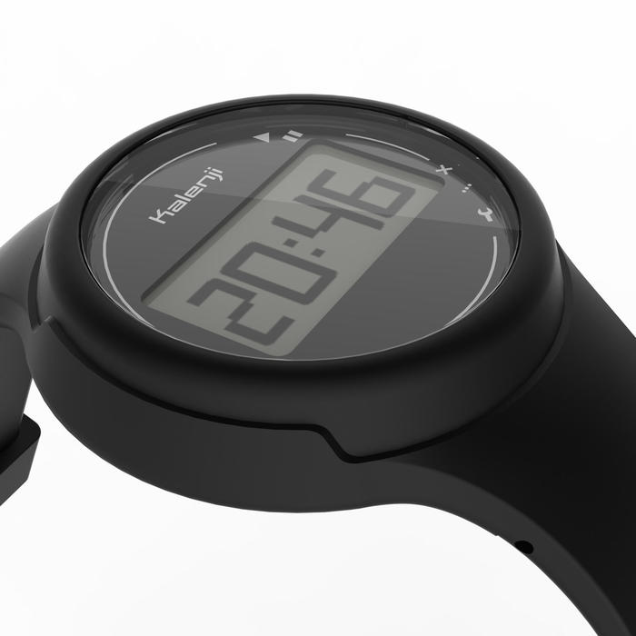Kalenji Horloge met stopwatch dames/kinderen W100 S zwart Decathlon.nl