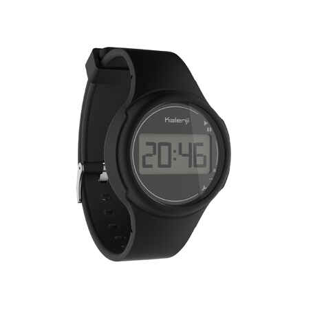 Reloj deportivo cronómetro mujer y junior W100 S negro