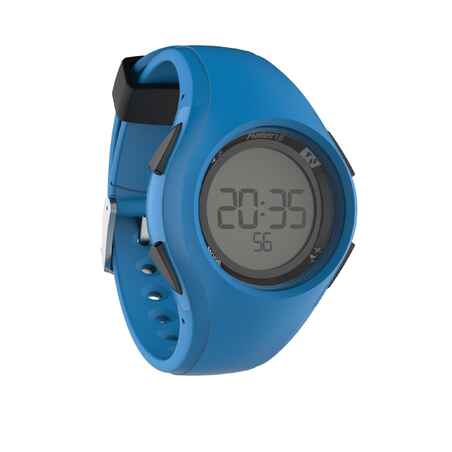 Montre chronomètre de course à pied W200 M bleue