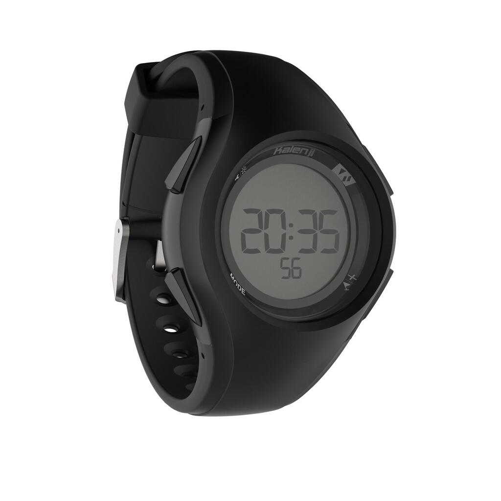 Montre chronomètre de course à pied W200 M bleue noire