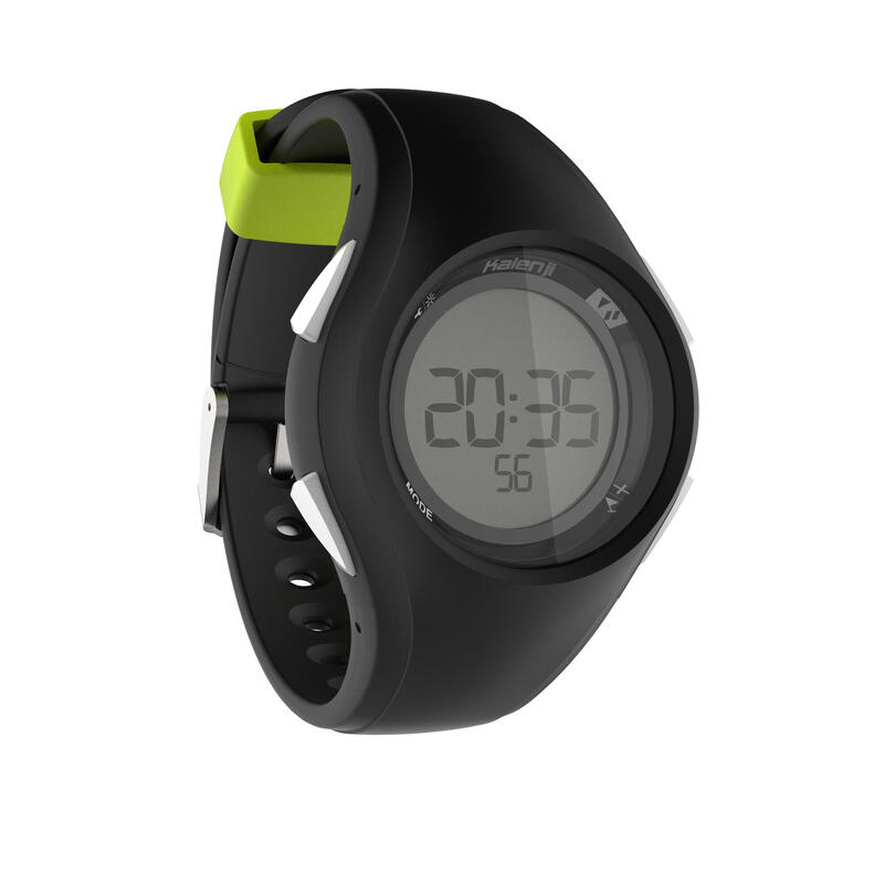 W200 M Men's Running Stopwatch - Black and Yellow W200 M Men's Running Stopwatch - Black and Yellow