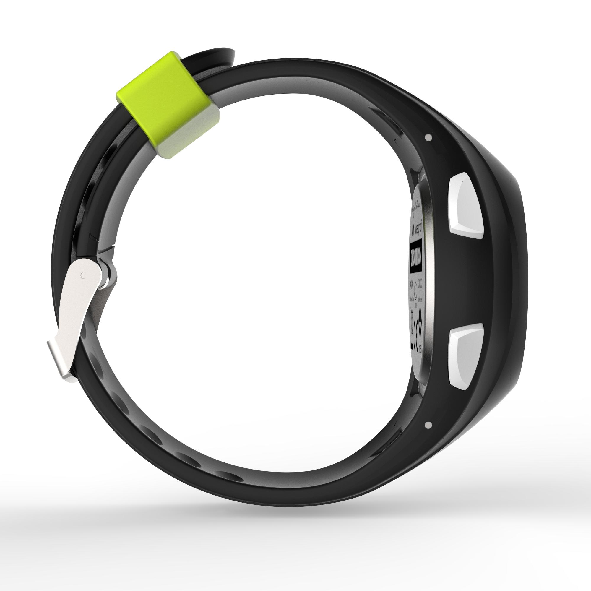 SPORTSKI SAT/ŠTOPERICA ZA TRČANJE W200 M MUŠKI CRNI/ŽUTI