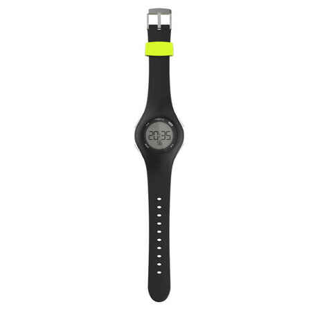 W200 M men's running stopwatch - Black and yellow