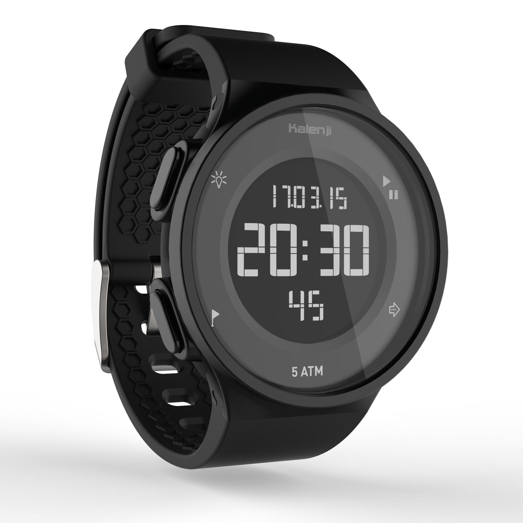 w500 m men's running stopwatch black