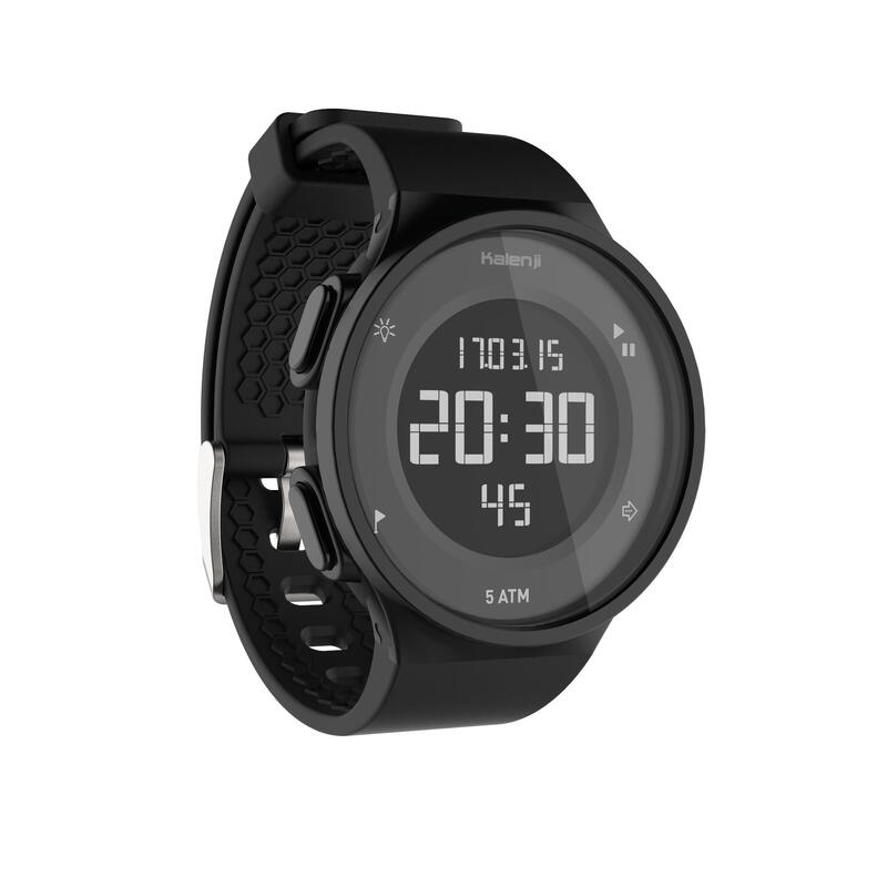 Montre chronomètre de course à pied homme W500 M noire inversée Montre chronomètre de course à pied homme W500 M noire inversée
