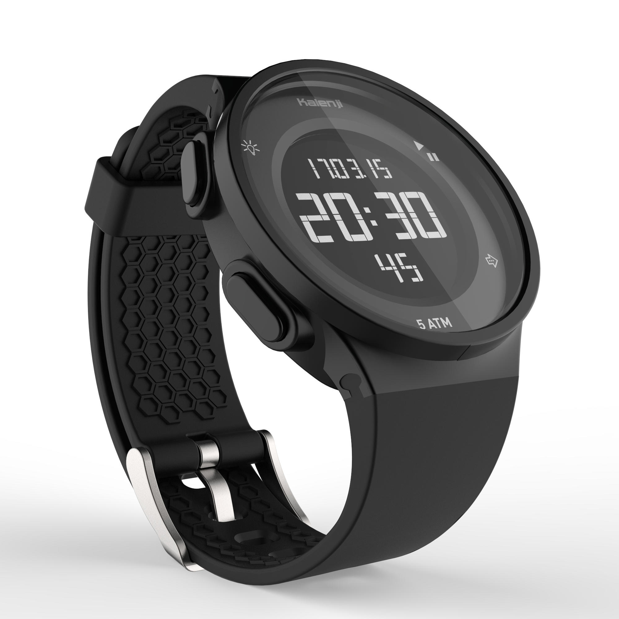 Часы-секундомер для бега W500 M черные — купить в интернет-магазине  decathlon.ru