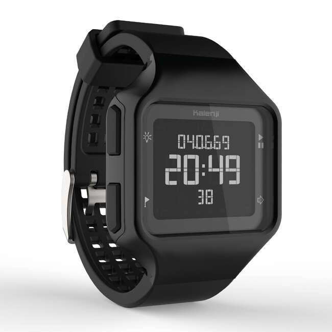 Črna moška tekaška ura W500+ M Decathlon