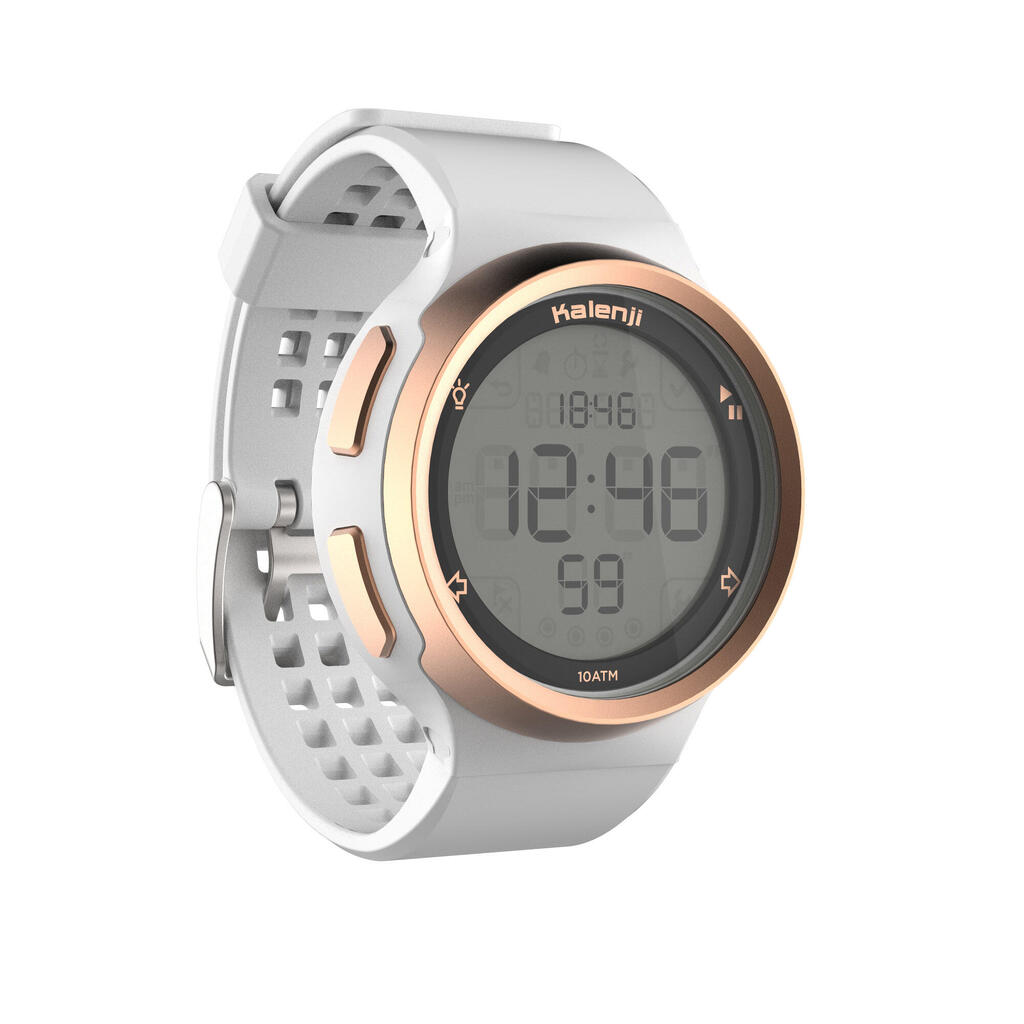 Ανδρικό χρονόμετρο για τρέξιμο W900 - Λευκό και χάλκινο