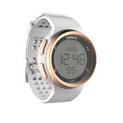 W900 M men's running stopwatch white and copper