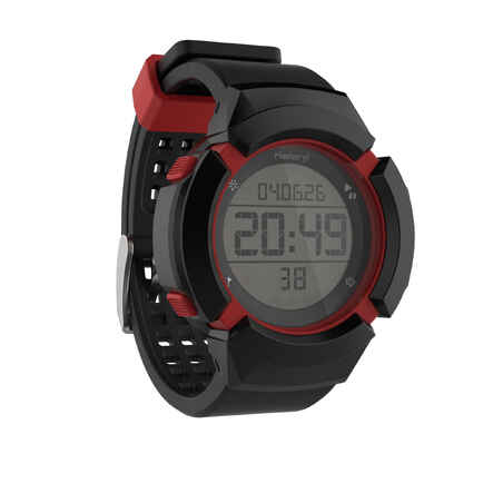 W700xc Men's Running Stopwatch - BLACK and RED