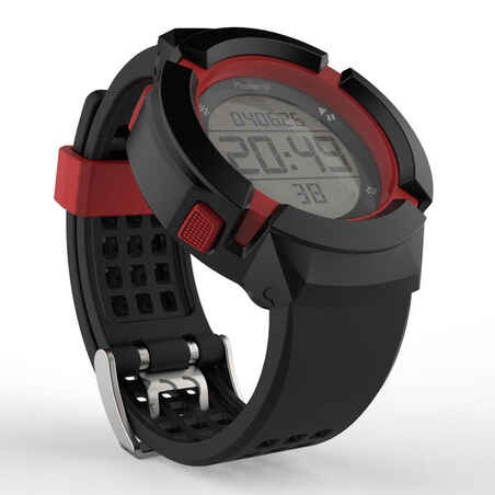 שעון ספורט עמיד בחבטות דגם W700xc M SWIP - שחור אדום