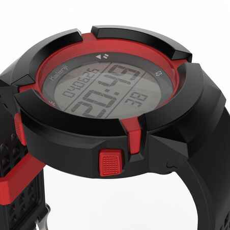 W700xc Men's Running Stopwatch - BLACK and RED