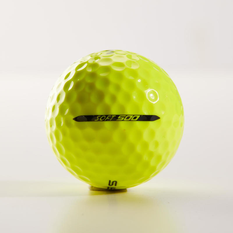 Combien Pese Une Balle De Golf Balle de golf SOFT 500 X12 Jaune - Decathlon
