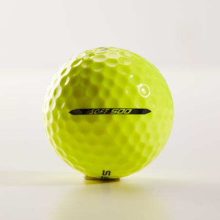 М'яч для гольфу Soft 500, 12 шт. - Жовтий