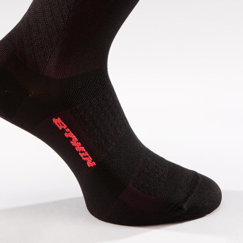 Chaussettes Vélo ROADR 900 noir/rose