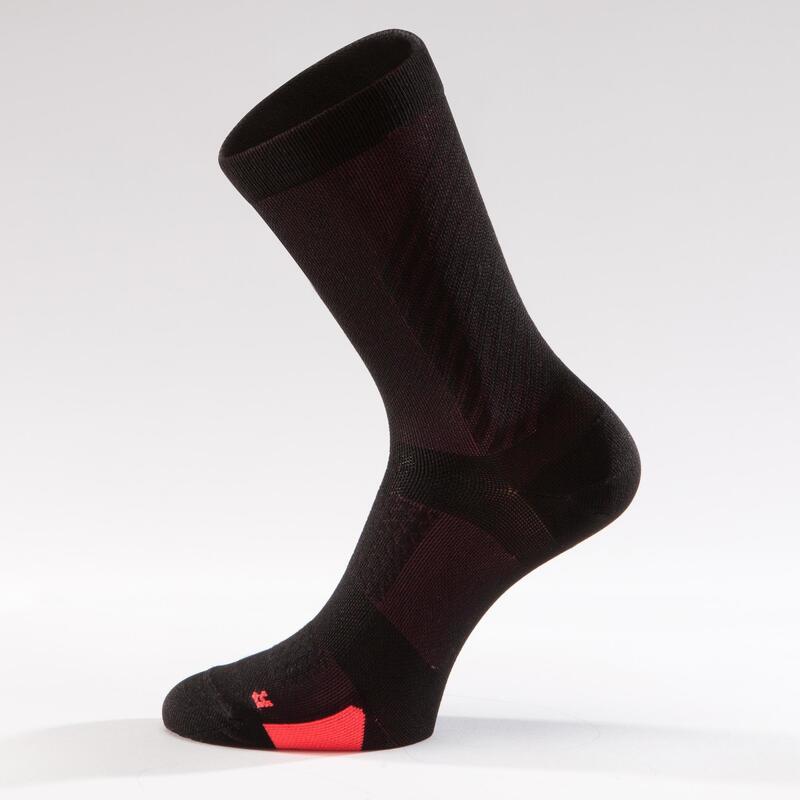 Chaussettes Vélo ROADR 900 noir/rose