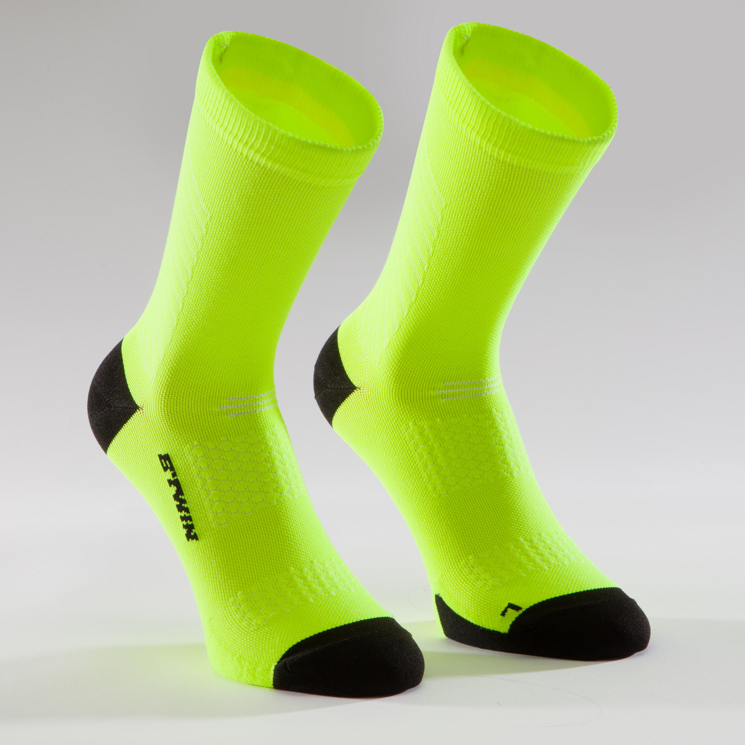 900 Road Cycling Socks - Neon Yellow/Black 3/7