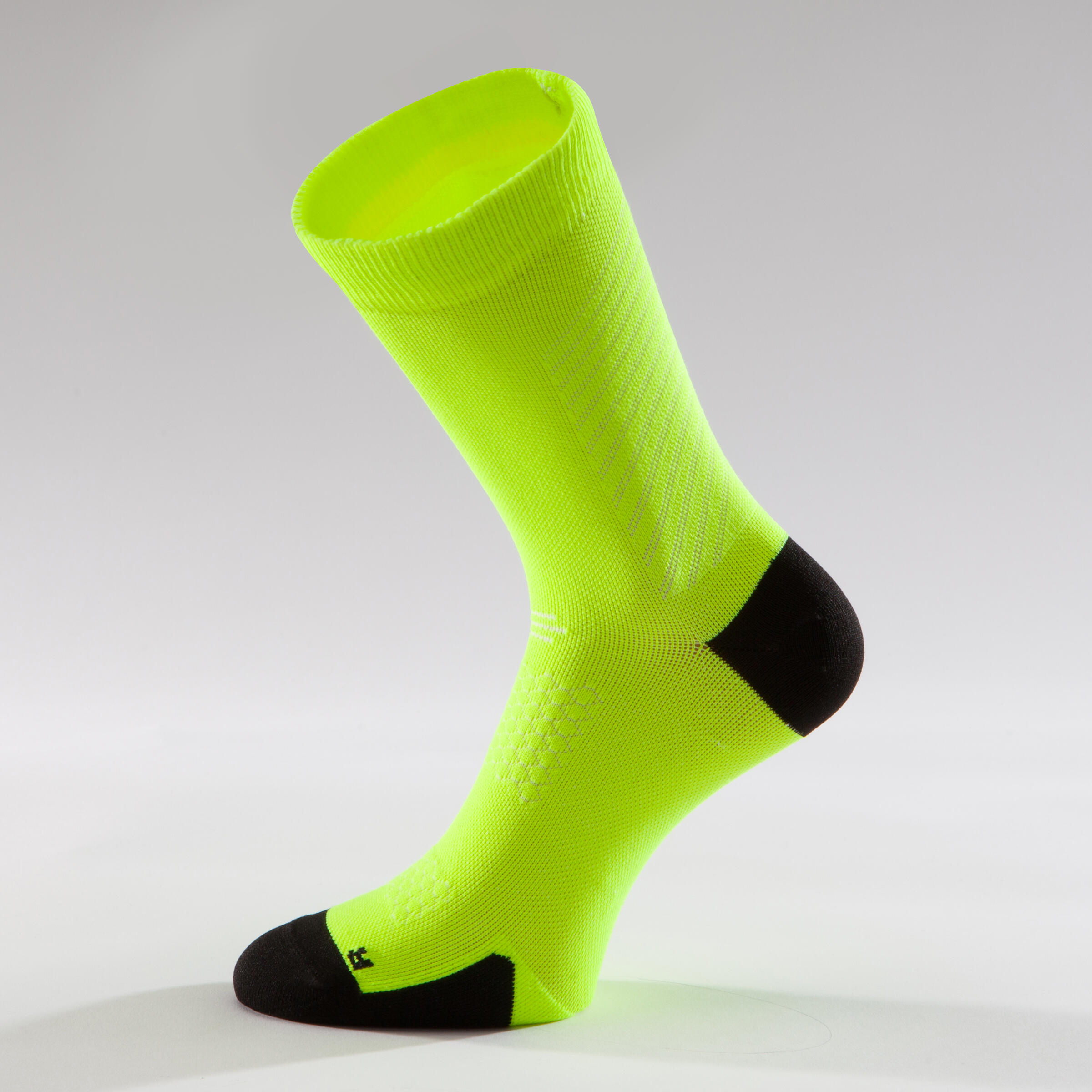 900 Road Cycling Socks - Neon Yellow/Black 5/7