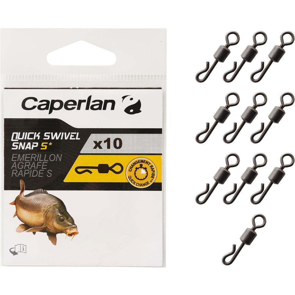 CARP FISHING QUICK SNAP SWIVEL S 