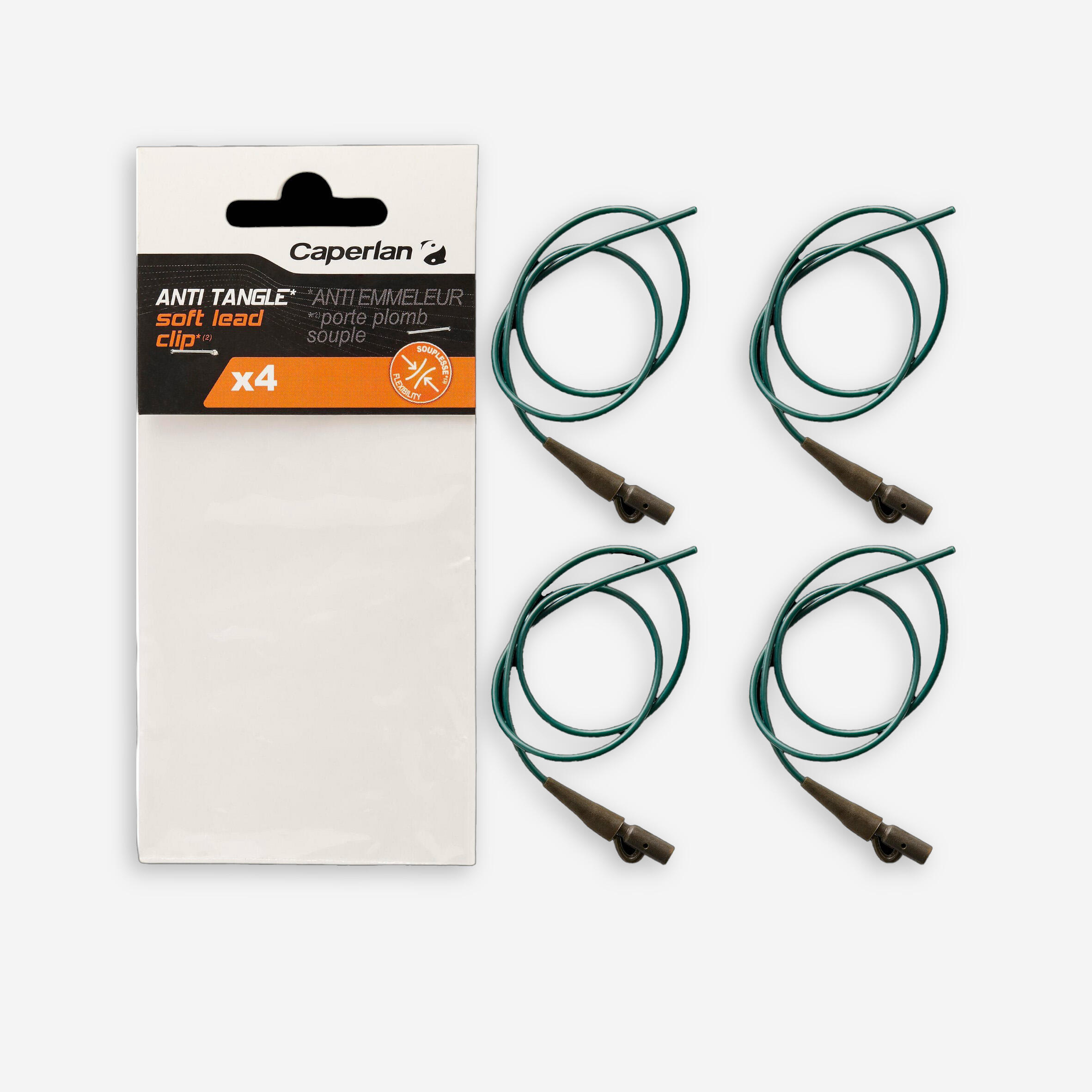 CAPERLAN Pružná pomôcka proti zapletaniu na lov kaprov Anti Tangle + Lead Clip UNI