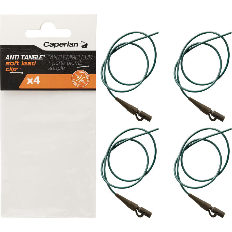 ACCESSOIRE PÊCHE DE LA CARPE ANTI TANGLE SOUPLE + LEAD CLIP