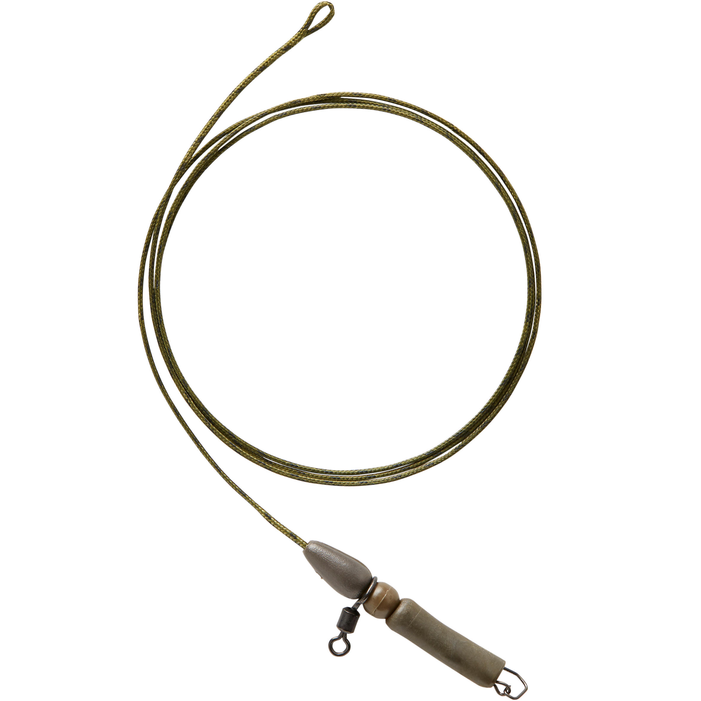 CARP FISHING LEADCORE HELICOPTER RIG KIT OLIVE CAPERLAN Decathlon
