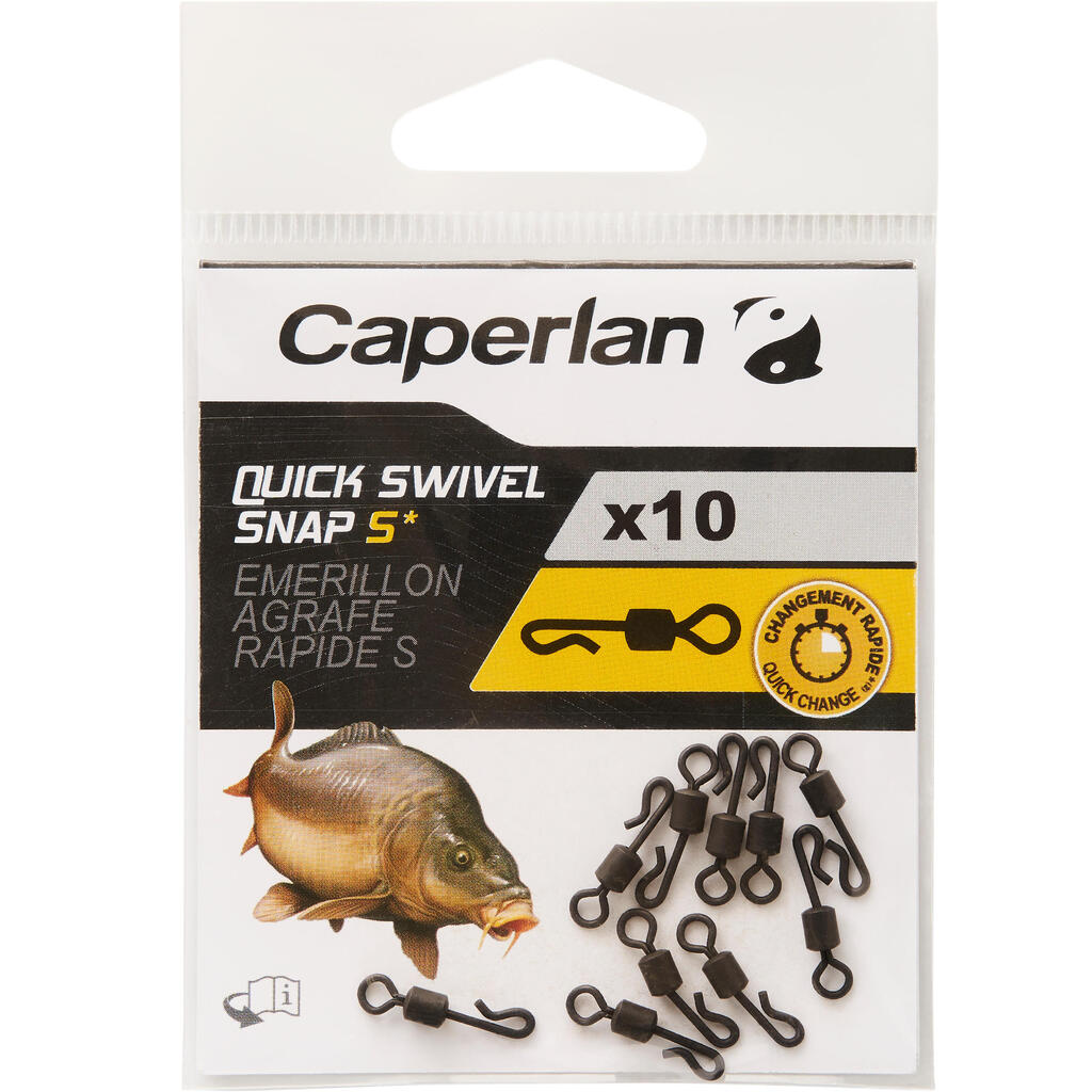 CARP FISHING QUICK SNAP SWIVEL S 