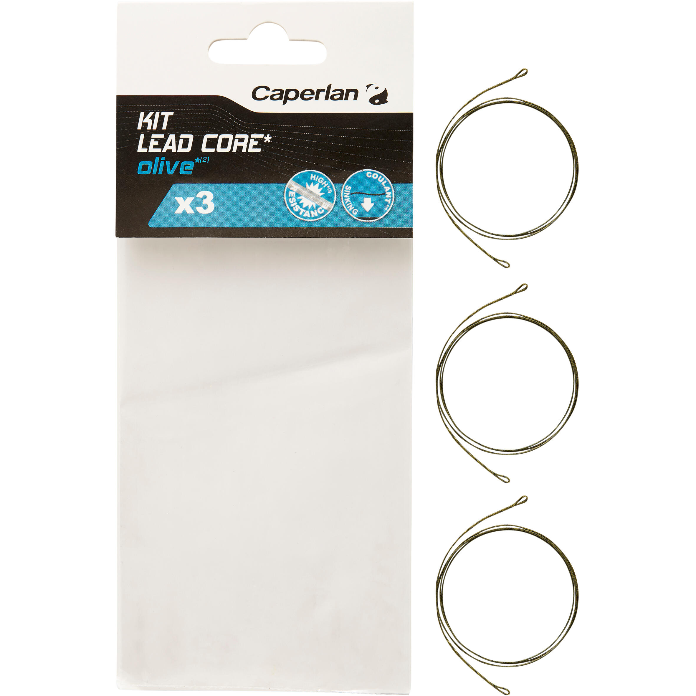 CAPERLAN LEAD CORE KIT OLIVE CARP FISHING ACCESSORY