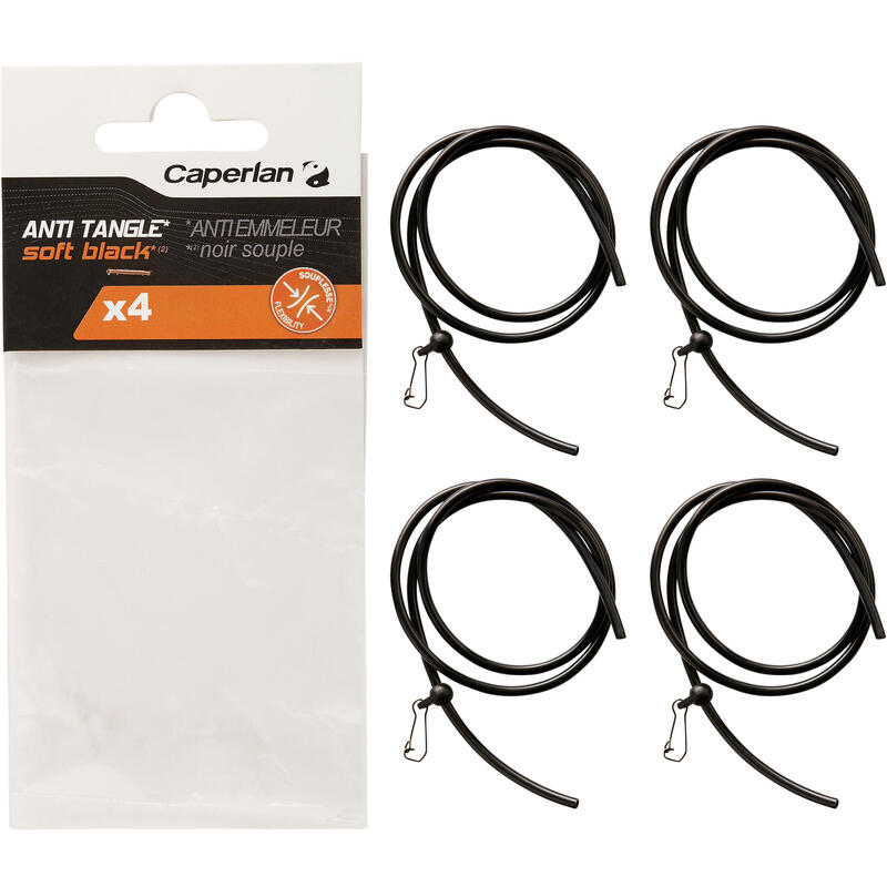 ACCESORIO DE PESCA DE LA CARPA ANTIENREDO FLEXIBLE NEGRO 40 CM