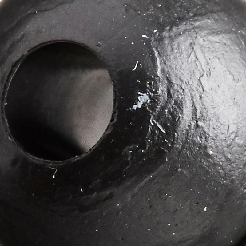 Měkký korálek na kaprařinu černý 6 mm
