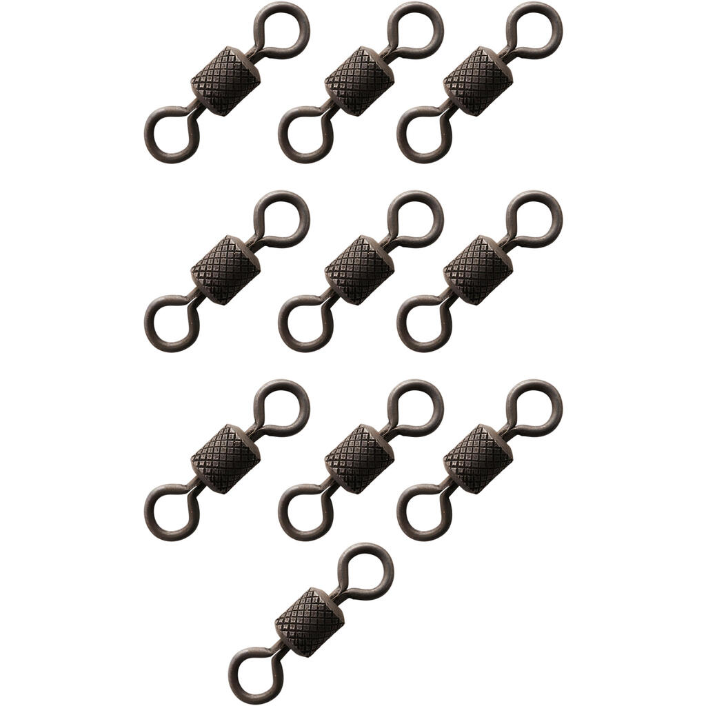 CARP FISHING SWIVEL ROLLING BLACK