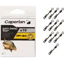 Вертлюги для рыбалки 10 шт QUICK SWIVEL SNAP Caperlan