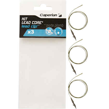 LEAD CORE KIT + LEAD CLIP CARP FISHING ACCESSORIES