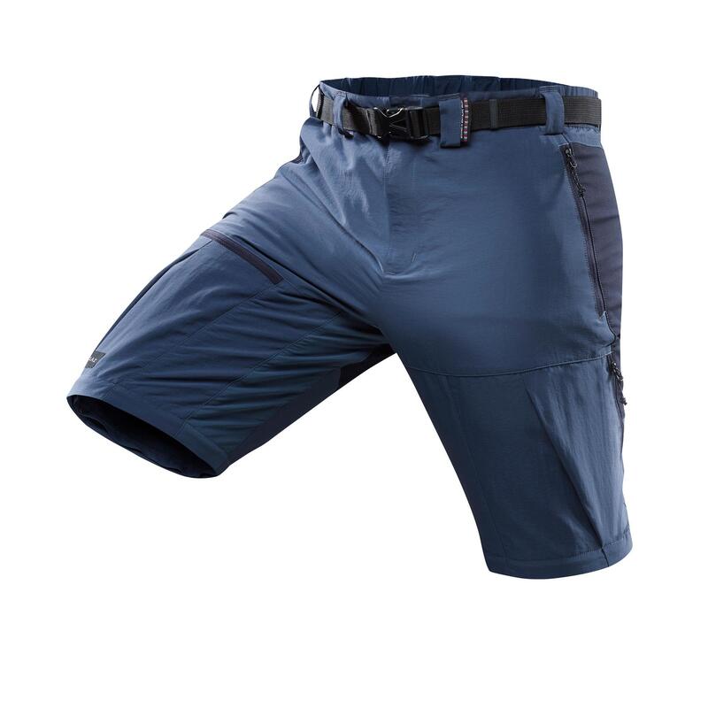 Pantalon modulable trekking montagne TREK500 homme bleu