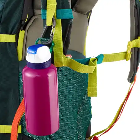 900 0.6 L Aluminium Hiking Bottle with Quick Opening Top and Tube - Purple
