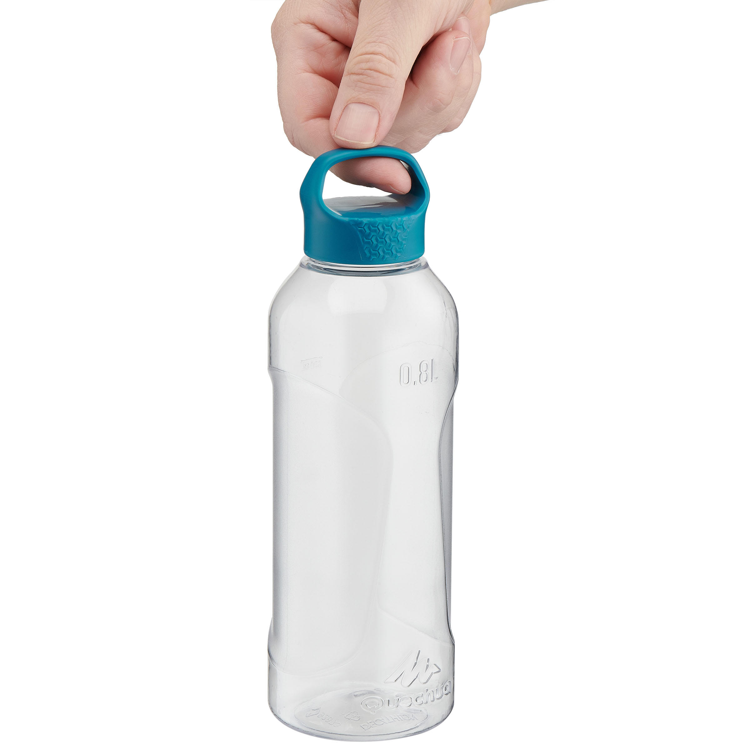 0.8 L Plastic Hiking Water Bottle - MH 100  - QUECHUA