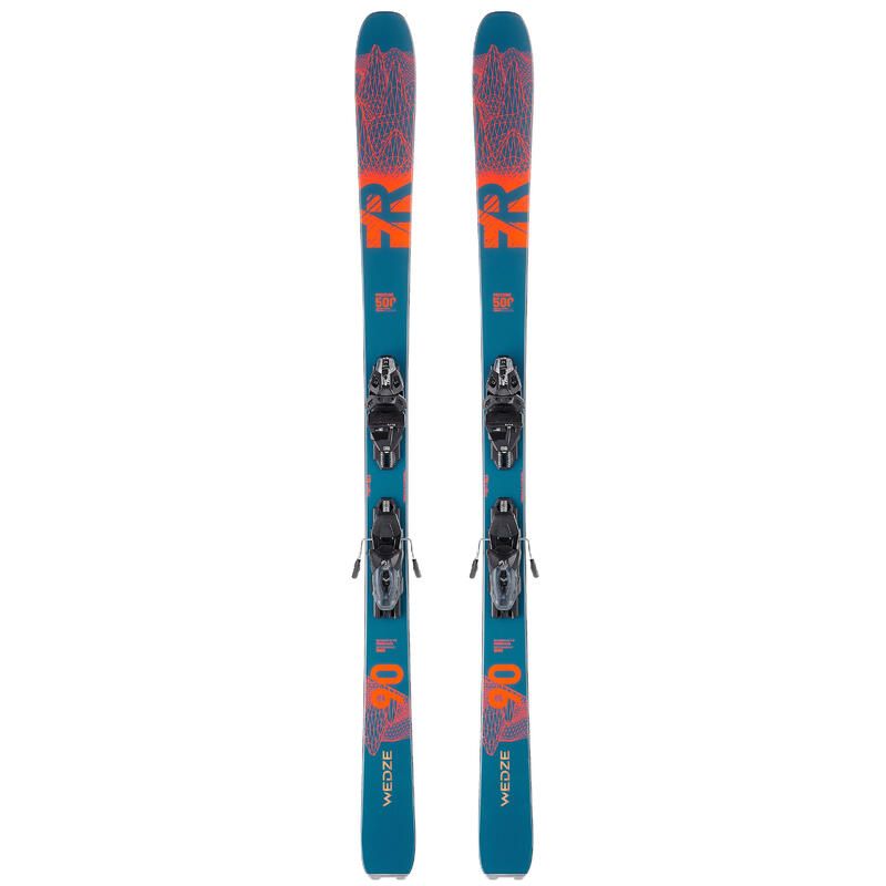 PRODUCTO OCASIÓN: ESQUÍS FREERIDE FR 500 HOMBRE PETRÓLEO NARANJA