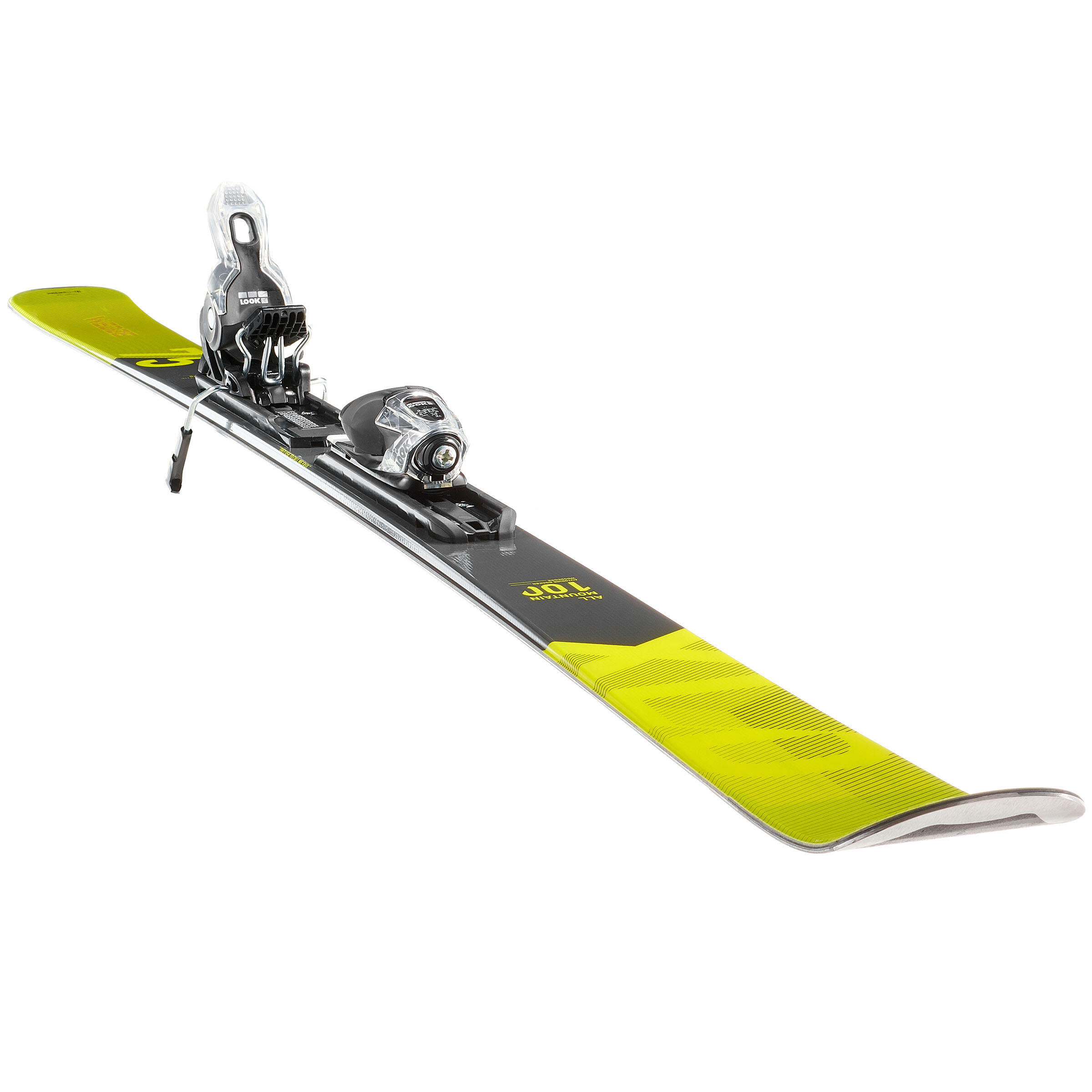 Men's On-Piste Skis with Bindings - Yellow 3/8