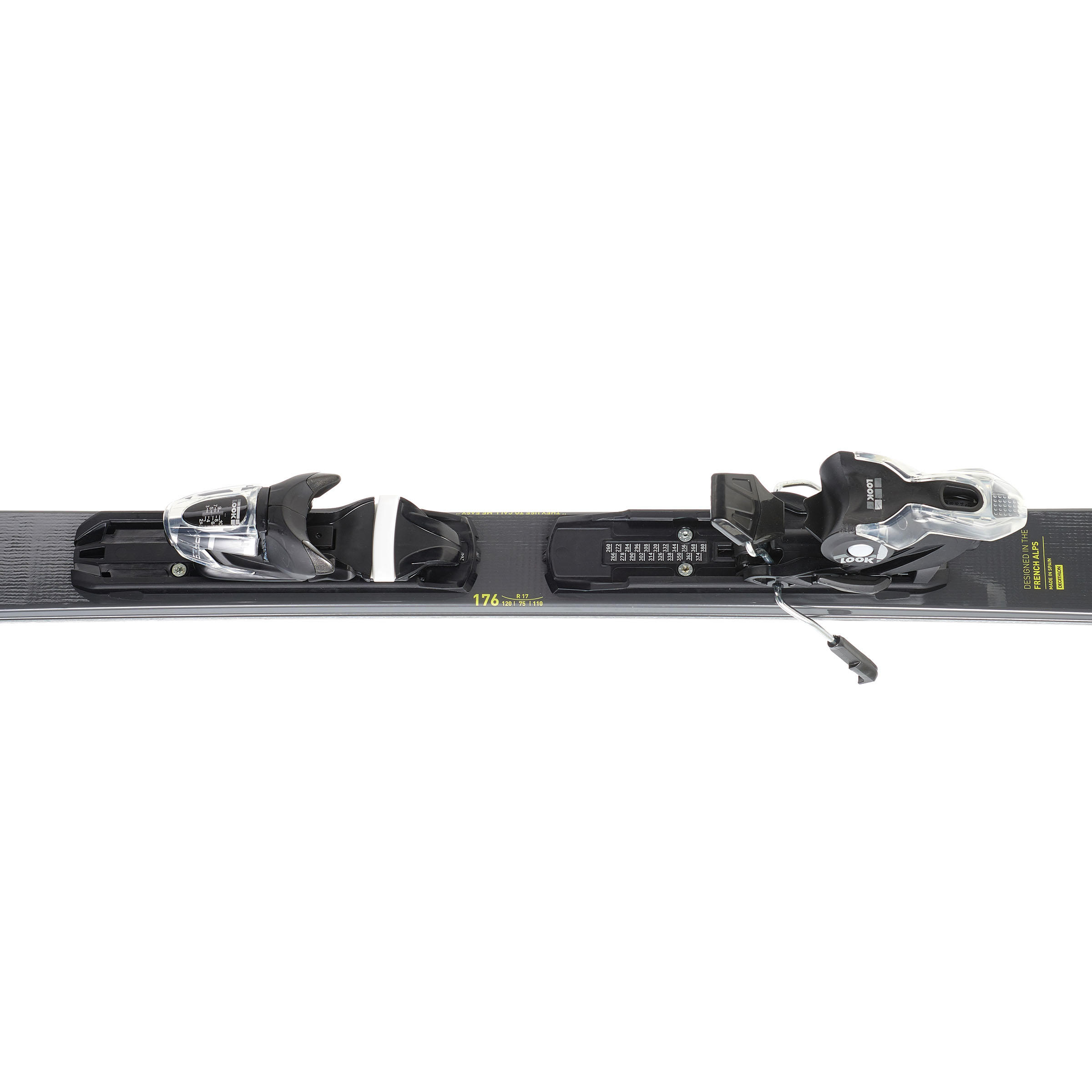 Men's On-Piste Skis with Bindings - Yellow 6/8