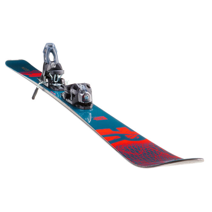 ESQUÍ FREERIDE FR 500 PETRÓLEO NARANJA Wed'ze Decathlon