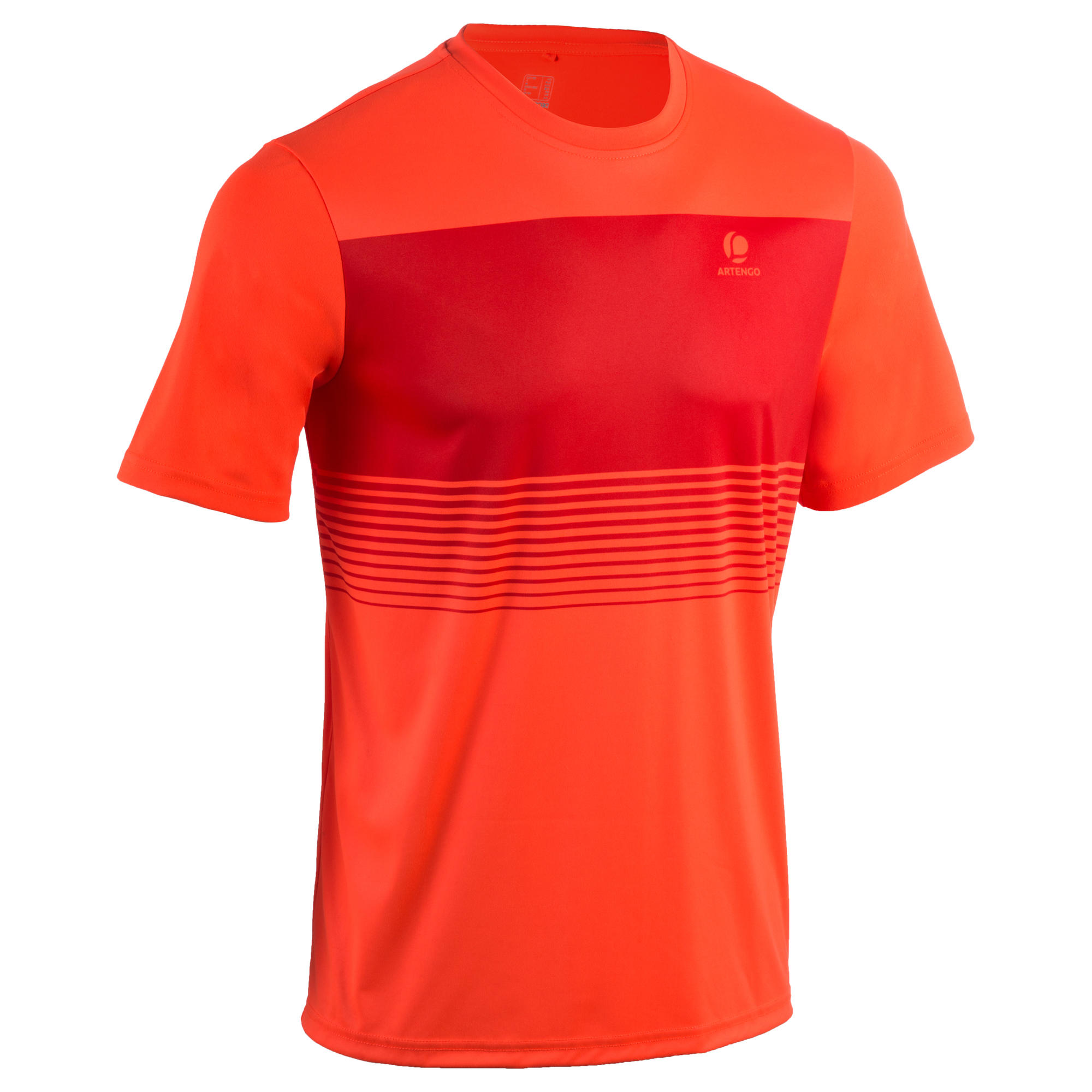 T Shirt Tennis Uomo Soft 100 Arancione Fluo Artengo