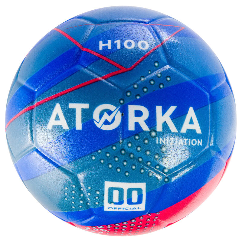 Ballon de handball d'initiation enfant H100 bleu
