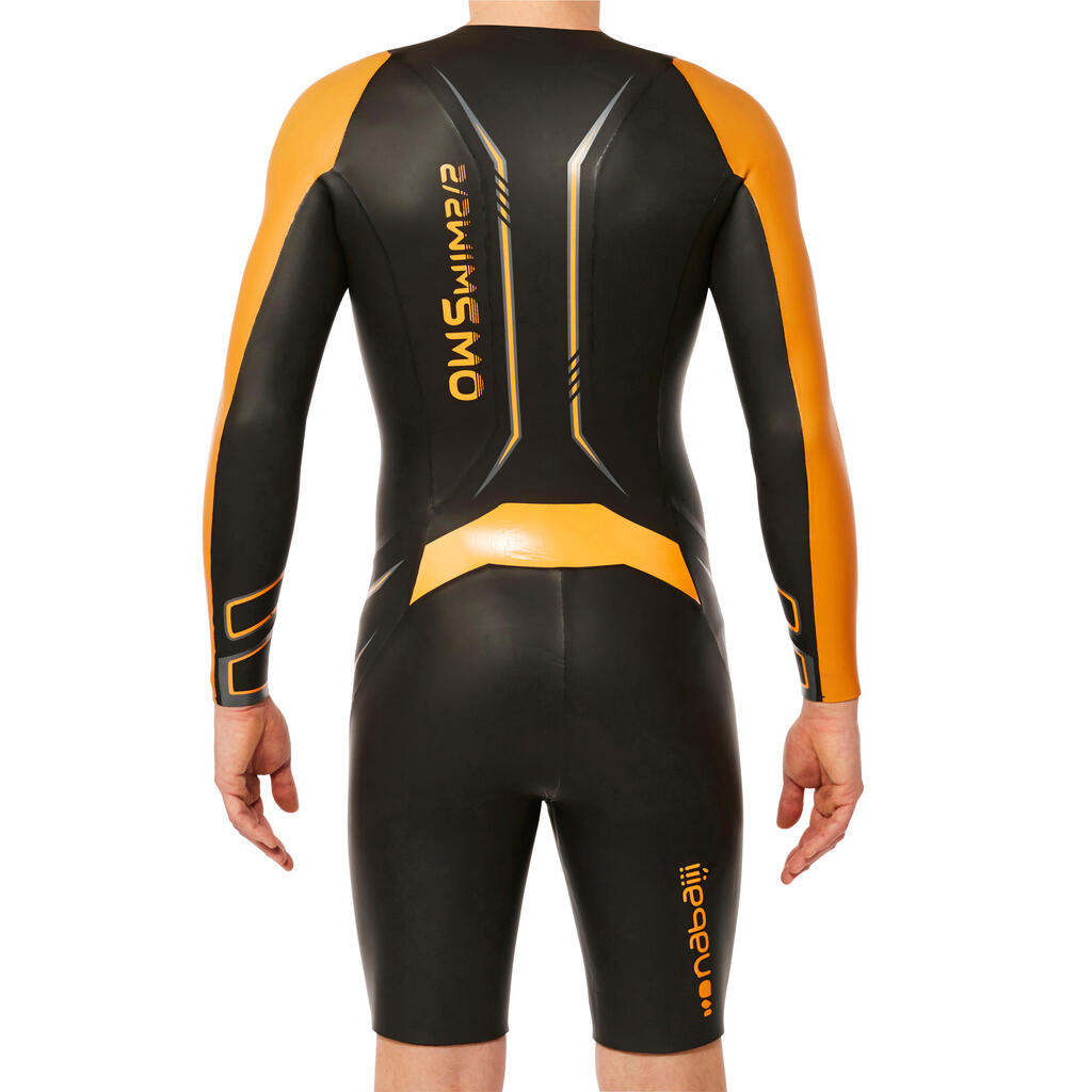 Men's Swimming Wetsuit 5/2 mm Neoprene Shorty Cold Water OWS 900