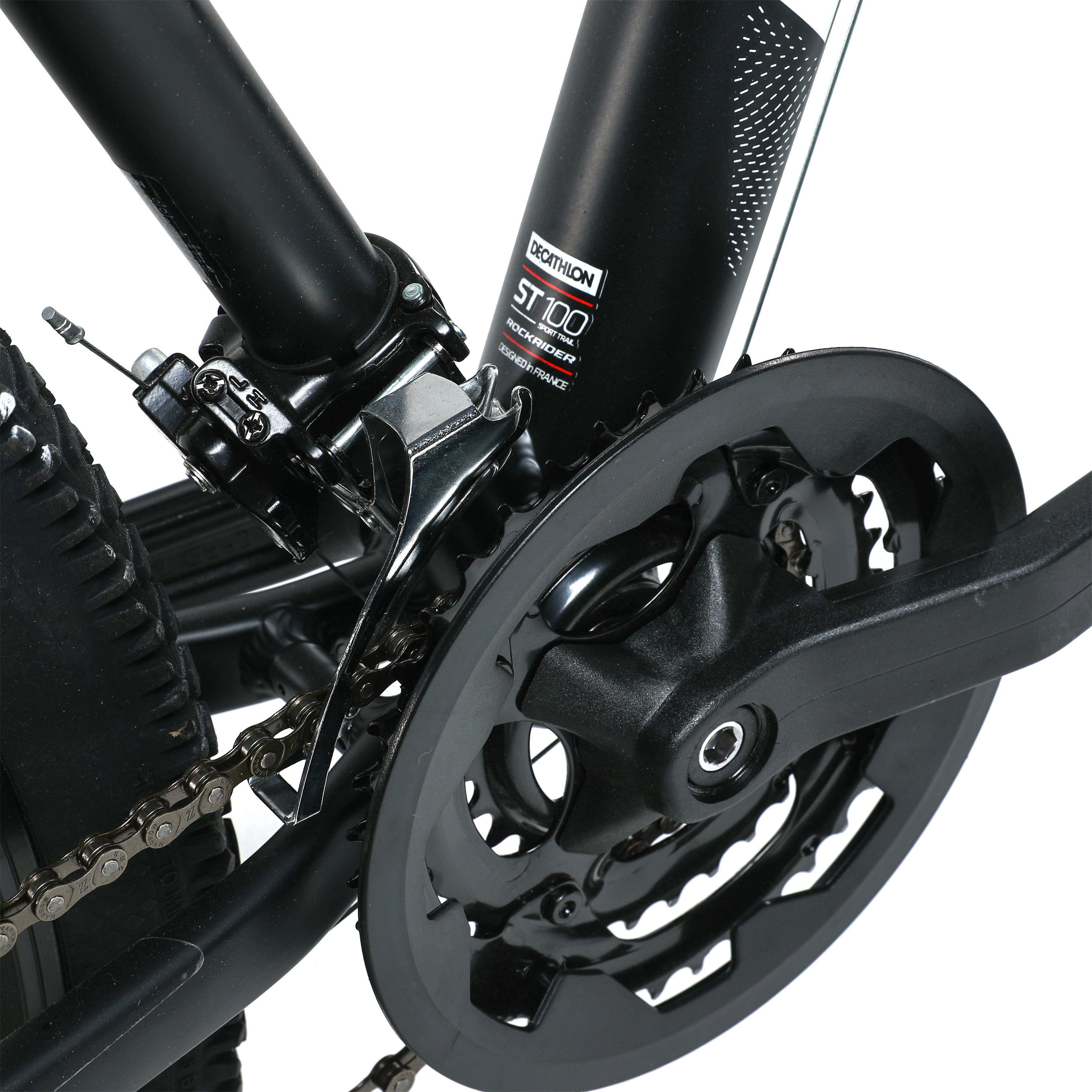 Rockrider ST 100 27.5 21sp Sport Bike - Black - Decathlon