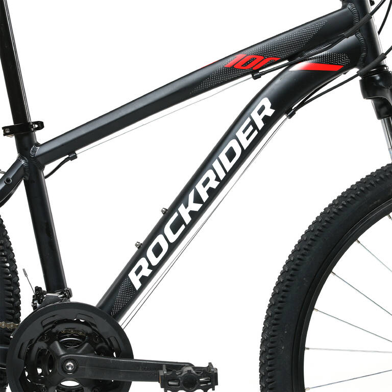 កង់ផ្លូវលំ ROCKRIDER SPORT ១០០ ខ្មៅ