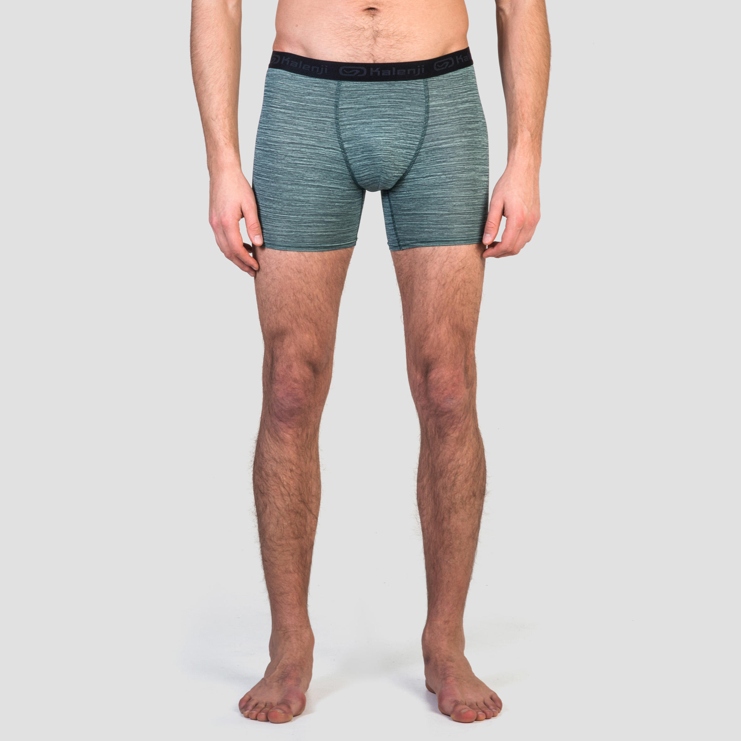 

Men' Breathable Running Boxers - Mottled Green